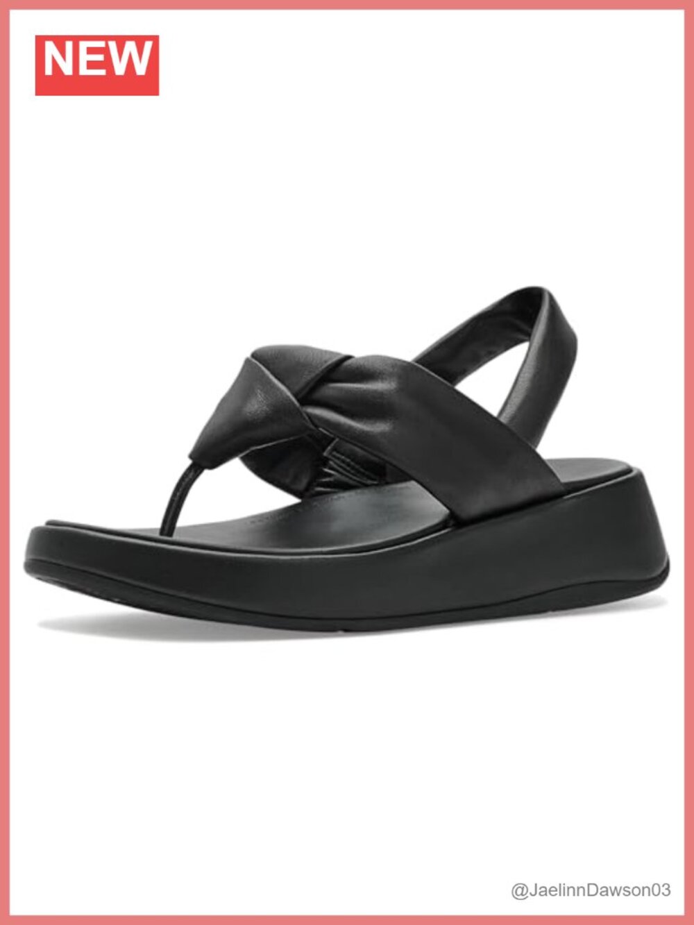FitFlop F Mode Knot Soft Leather Back Strap Sandals